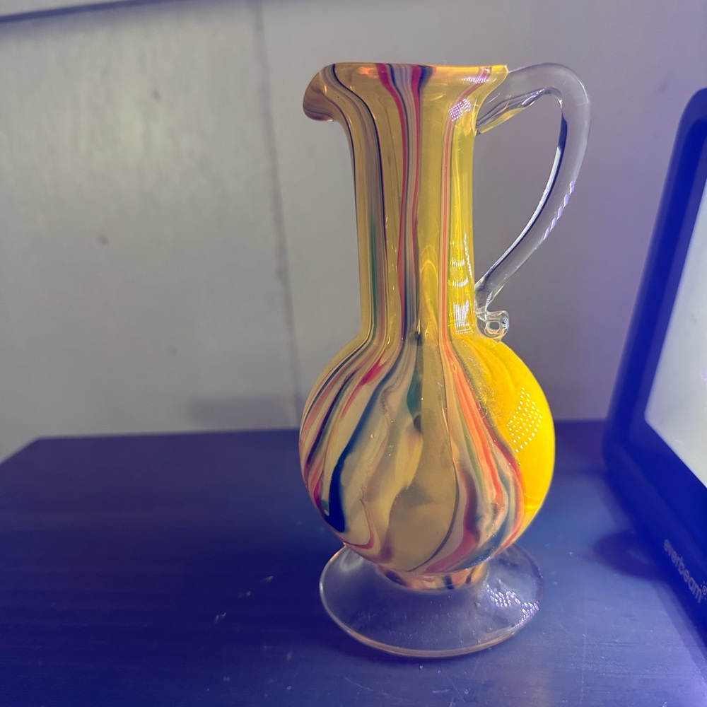Lutetian Glass Switl Pitcher